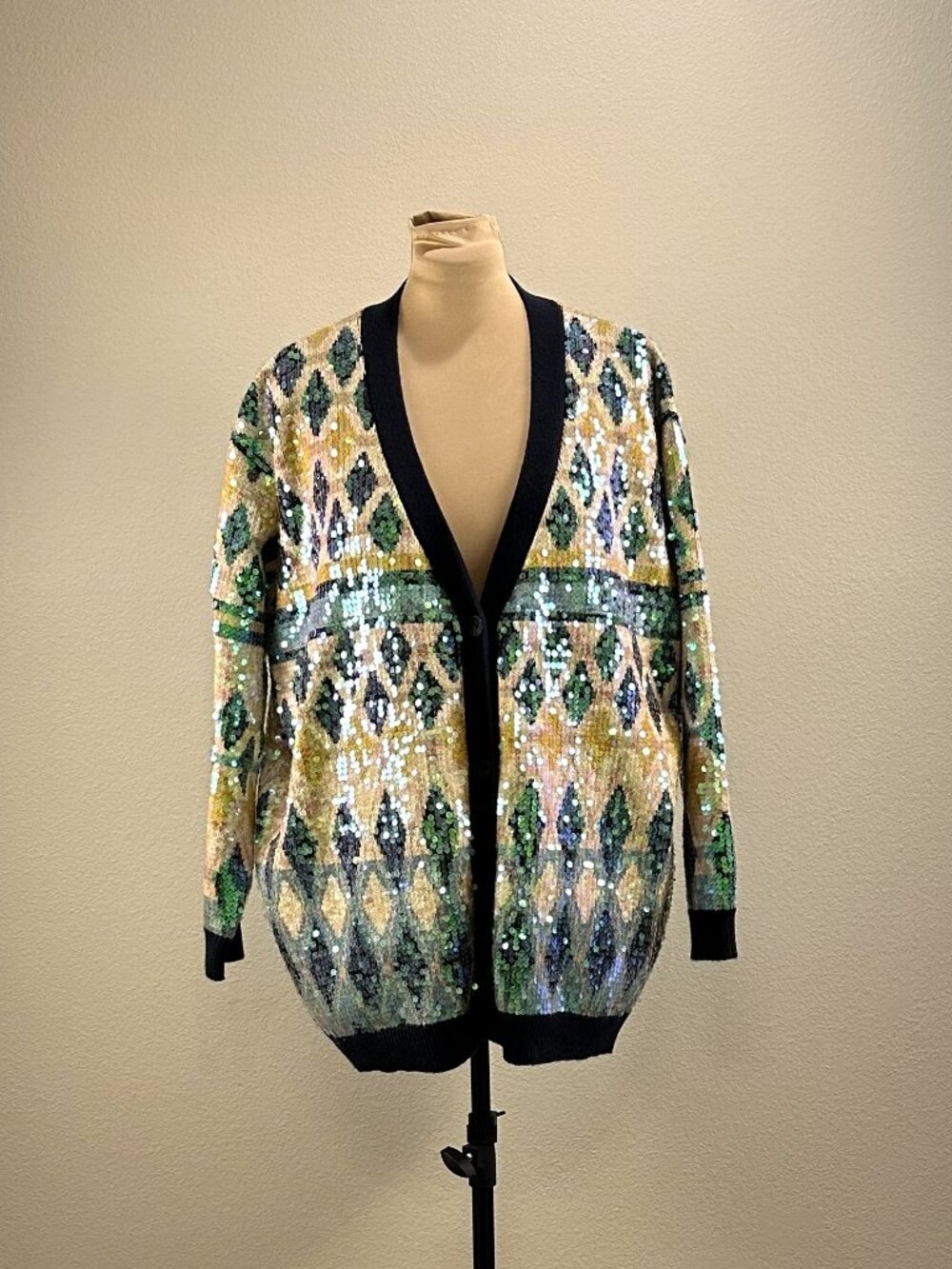 Maeve Geometric Sequined Cardigan NWT